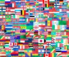 Состав флагов стран со всех континентов